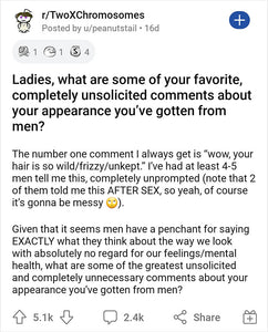 Women Share 76 Unasked-For Comments Men Have Made About Their Looks