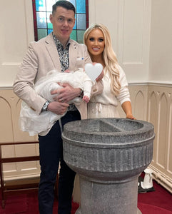 Niamh de Brún shares stunning snaps from baby Harper’s christening