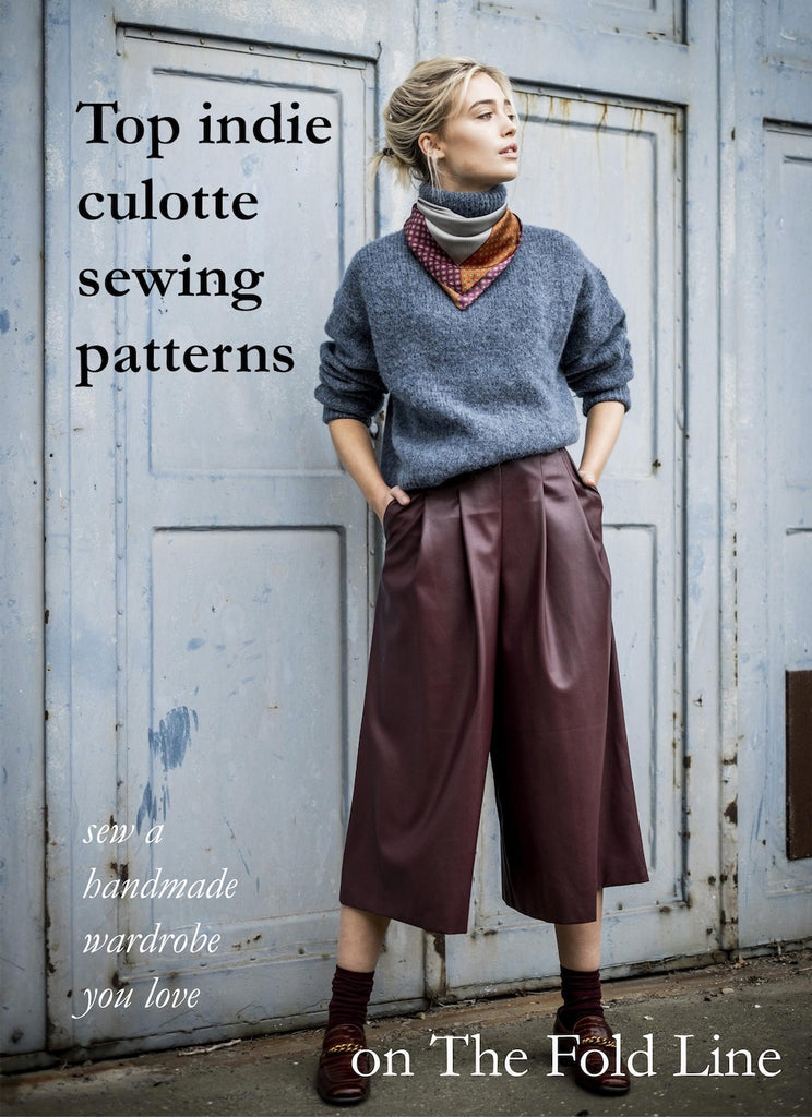 Top indie culotte sewing patterns for Summer