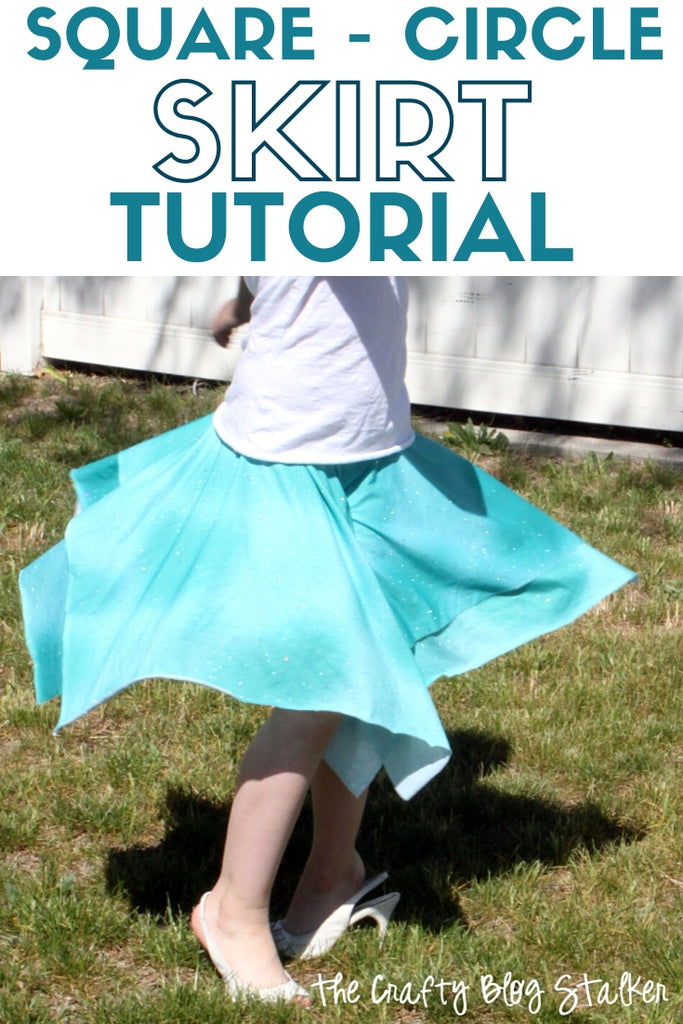 How to Sew Layered Square Circle Skirts with Elastic Waist