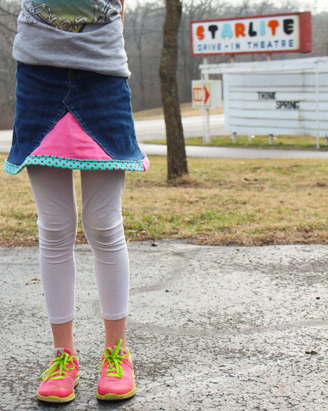 How to Sew an Upcycled Denim Skirt from Your Old Blue Jeans