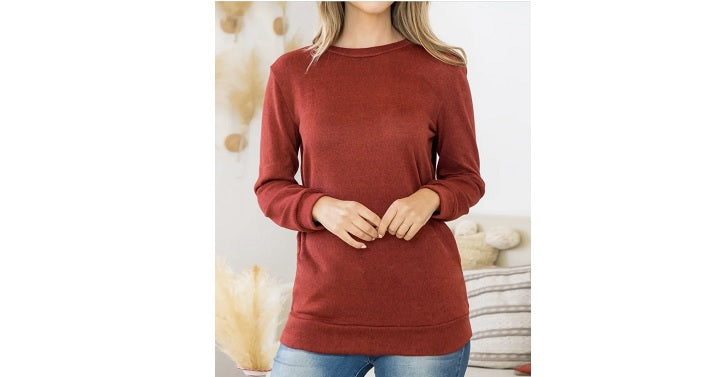 Women’s Two Tone Hacci Tunic | S-3X Only $9.99 Shipped!