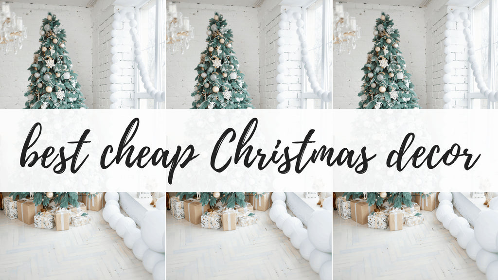This post is all about cheap Christmas decor.