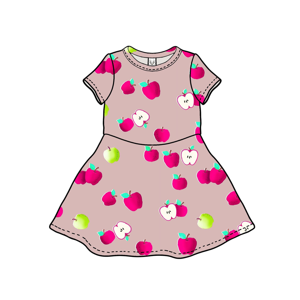 The Margaret Play Dress, Short Sleeve; Apple Picking