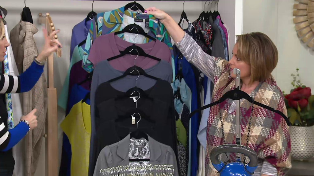 Clutterfree Set of 40 Space Saving Cascading Shirt Hangers on QVC by QVCtv (4 years ago)