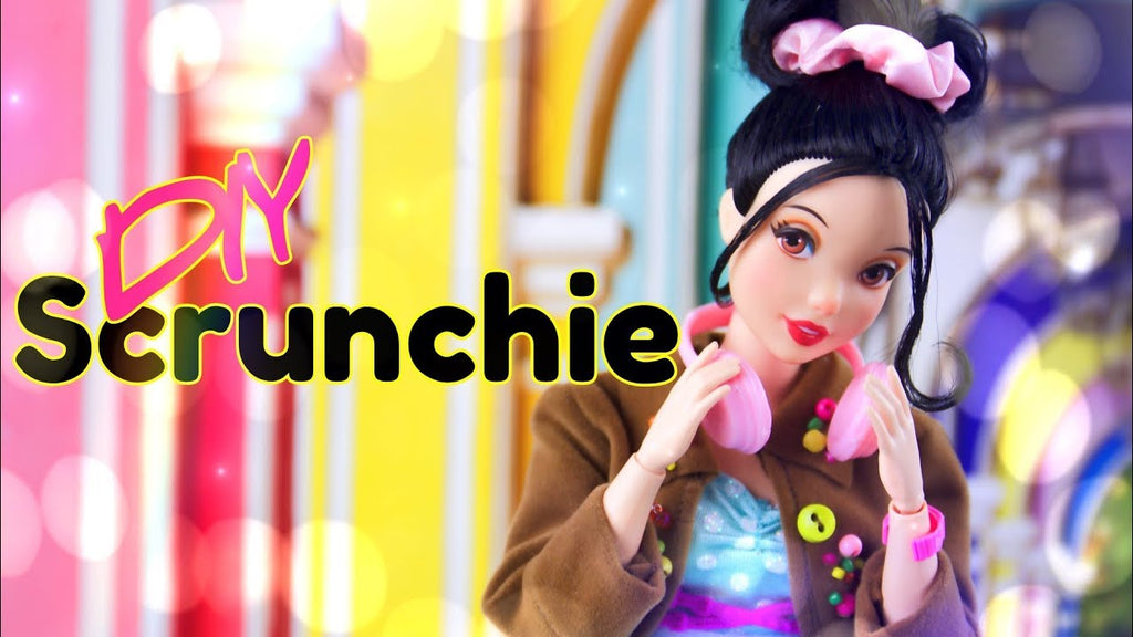 by request: Need a new Scrunchie?!?! Make one with today!! Craft along with Froggy as she make a doll sized and human sized Scrunchie