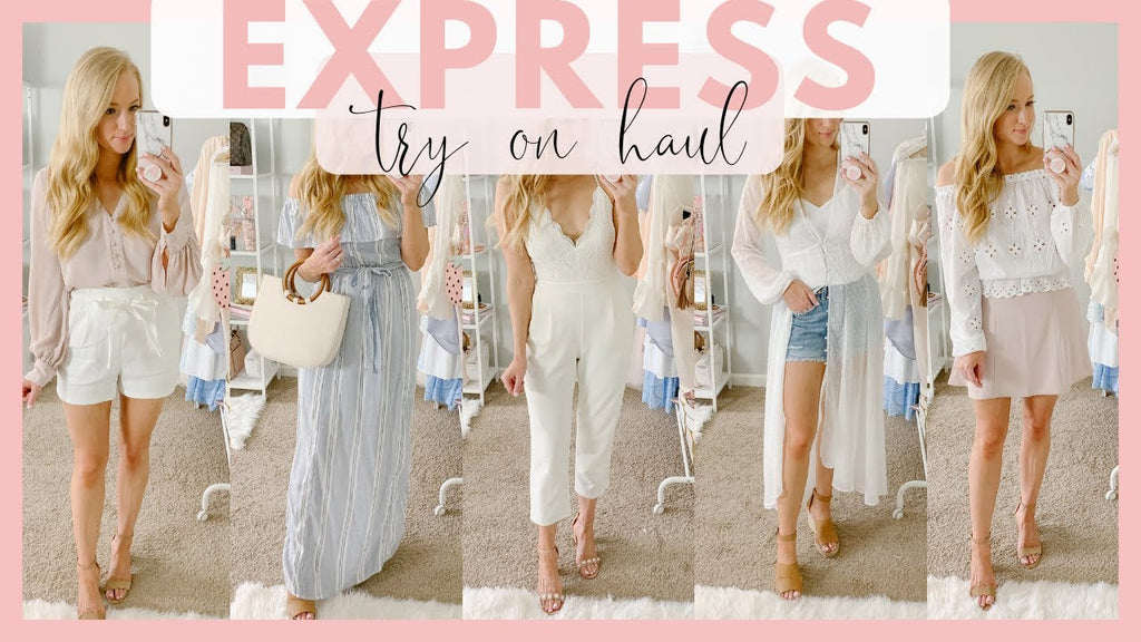 Hi Friends! Sharing another Express clothing try on haul featuring summer outfit ideas 2019
