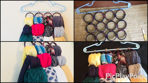 This is a detailed tutorial for making hijab organizers where you can organize scarfs also.I used shower curtain rings for making them.You guys can use any ring ...
