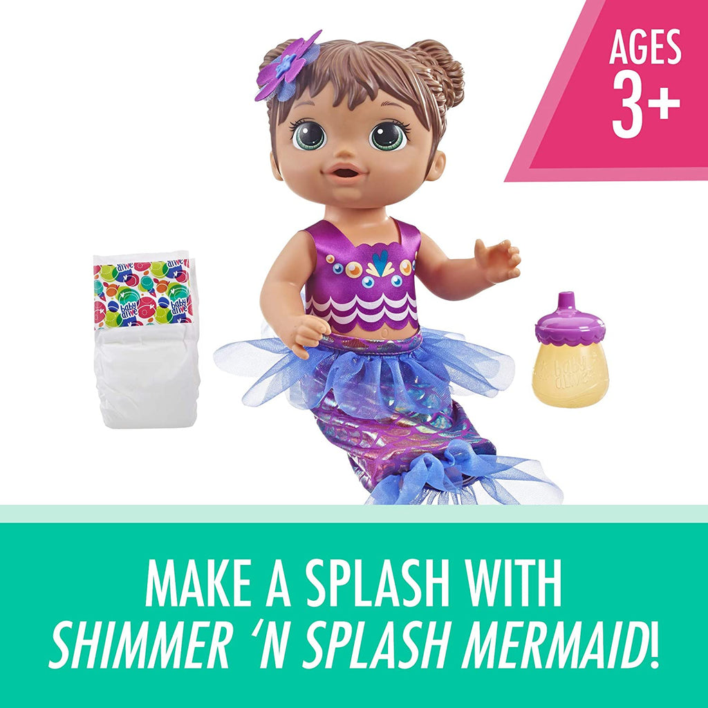 Baby Alive Shimmer N Splash Mermaid Only $11.97!