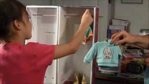 How to make a double closet for a doll from American Girl doll boxes