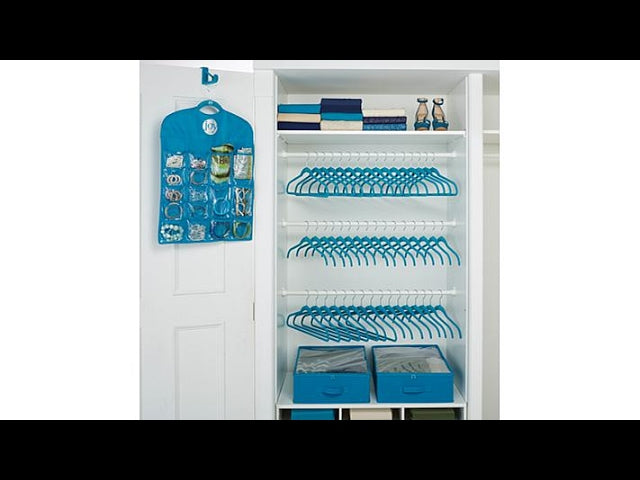 Huggable Hangers 100pc Closet and Storage Set Chrome by HSNtv (4 years ago)