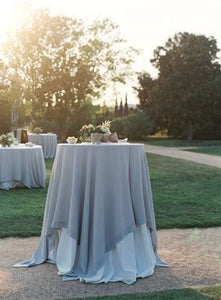 Elegant Slate Blue Tablecloth