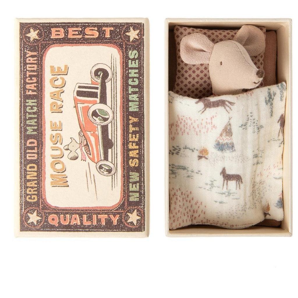 Little sister Mouse in Matchbox