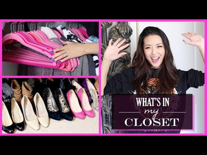 Here's a look at my closet & tips on how to organize and maximize your space! Included are belts, scarves, handbags, clothing, and shoes