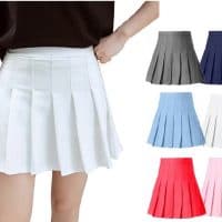 This highly rated Hoerev Short High Waist Pleated Tennis Skirt is the perfect median between preppy, athleisure, and grunge, and it can be styled to anyone’s taste
