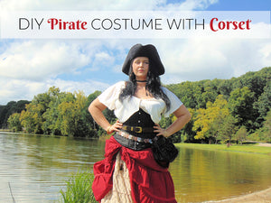 DIY Plus Size Women’s Pirate Costume with Corset