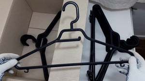 A clothes hanger, coat hanger, or coathanger, is a device in the shape of: + Human shoulders designed to facilitate the hanging of a coat, jacket, sweater, shirt, ...