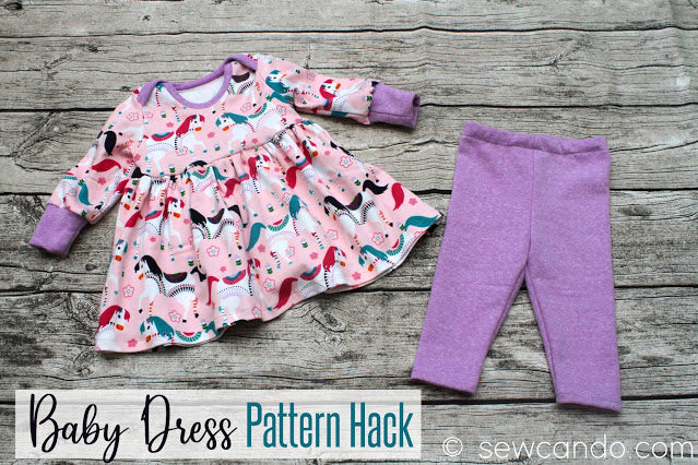 Being A Sewing Maniac aka 11th Hour Baby Dress Pattern Hack