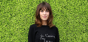 Great Outfits in Fashion History: Alexa Chung in a Bella Freud Sweater and Old Céline Skirt