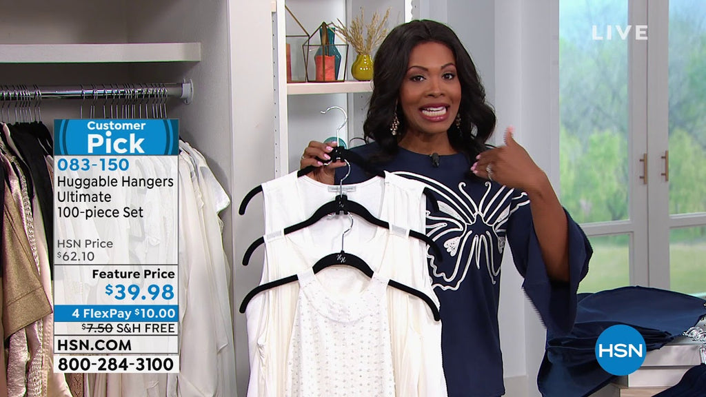 Huggable Hangers Ultimate 100piece Set Chrome by HSNtv (1 year ago)