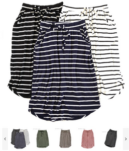 Striped Everyday Skirt | S-XL for $16.99 (was $34.99) 3 days only.