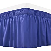 RIMELA Bed Skirt Wrap Around Elastic Dust Ruffles only $3.75