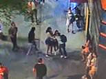 Moment gang of mini skirt-wearing Colombian women brutally attack a male British tourist