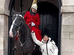 Watch as King’s Guard shouts 'get off’!' at tourist