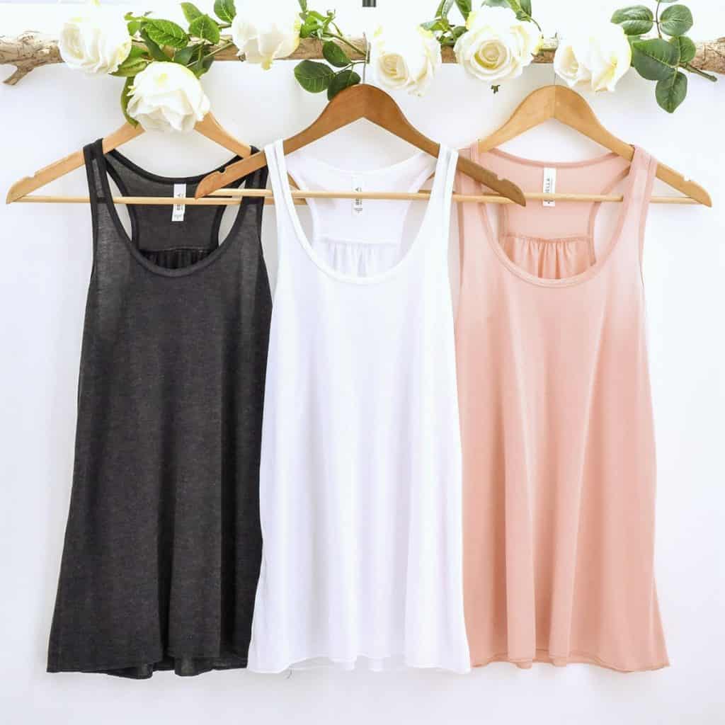 Flowy Racerback Tanks $15 + FREE Shipping