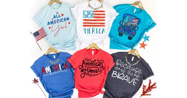 4th of July Festive Tees – Only $14.99!