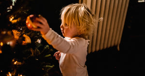 Decorating the Christmas Tree with a Toddler