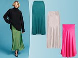 What to wear this weekend: FEMAIL picks out a selection of satin skirts