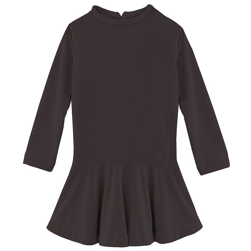 Midnight Long Sleeve Twirl Dress