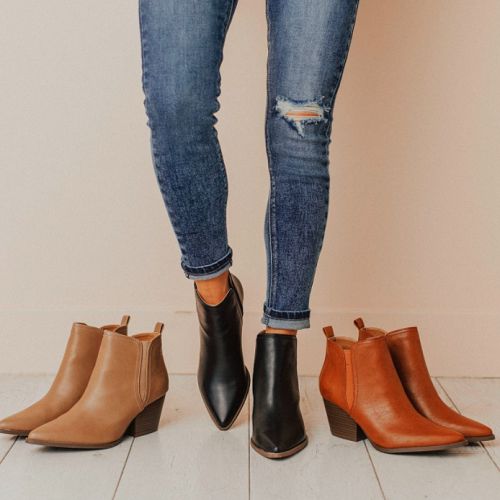 Side Stretch Pointed Toe Bootie Only $32.99 + FREE Shipping! (Reg. $60)