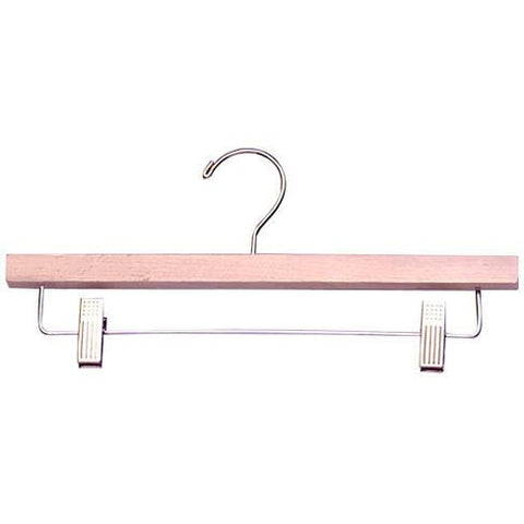 AF-H900 14" Wood Pants & Skirt Hanger - Pack of 100 - DisplayImporter