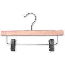 AF-H900-10 10" Wood Children's Pants & Skirt Hanger - Pack of 100 - DisplayImporter